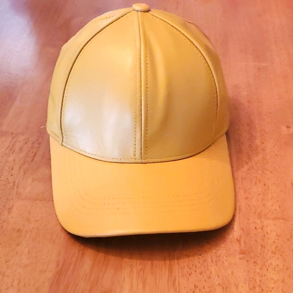 VNTG 80's 100% Leather Baseball Cap - Picture 1 of 5